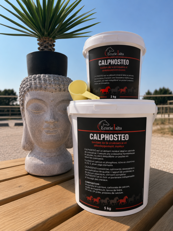CALPHOSTEO – Complément Croissance Calcium/Phosphore pour Poulains